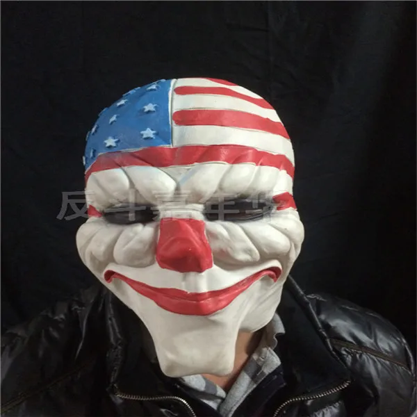 Высший сорт латекса Payday 2 маска The Heist Dallas/Wolf/Chains/Косплей хокстона Хэллоуин ужас