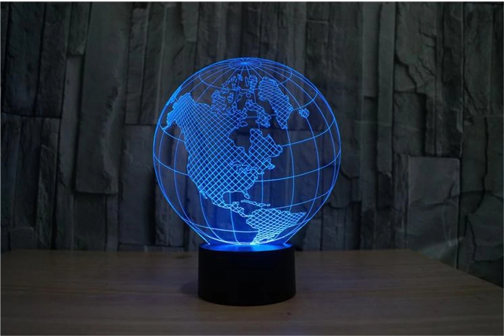 3d лампа оптическая американская светящаяся акриловая стереоскопическая