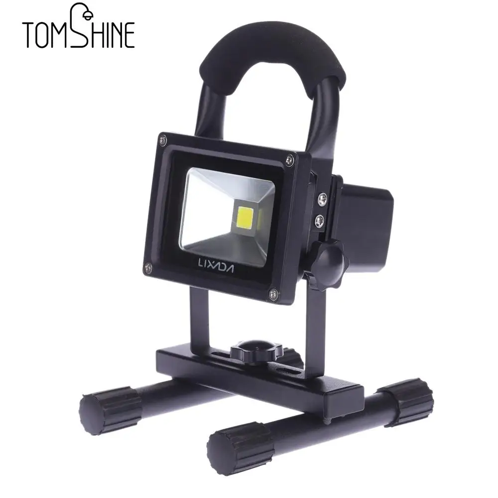 

10W/20W LED Rechargeable Floodlight Portable Outdoor Security Lamp Camping Waterproof IP66 EU Plug Car Charger LED Spotlight