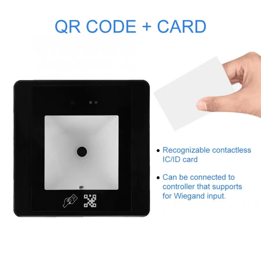 

New Smart QR Qode RFID Card Reader Entry Access Card Control System 2019
