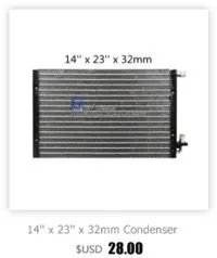 Универсальный конденсаторный радиатор 14 ''x 23'' x 32 мм для кондиционера инженерных транспортных средств экскаватор грузовик Тюнинг Запчасти