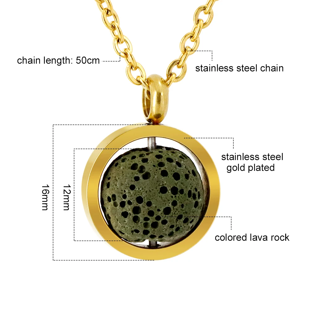 ZP-NL013 lava rock pendant necklace (2)