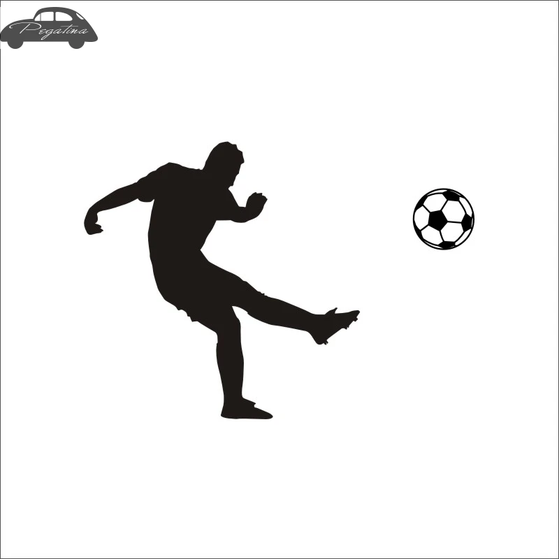 Football Player Sticker Sports Soccer Car Decal Helmets Kids Room Name Posters Vinyl Wall Decals Football Sticker