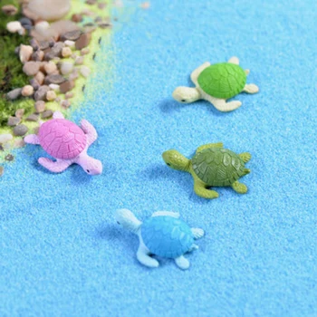 

ZOCDOU 1PCS Sea Turtle Tortoise Tortuga Fish Tank Small Statue Home Accessories Miniature Children Toys Decor Crafts Figurine