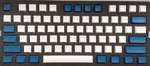 Pbt das пустой белого и синего цвета колпачки для 61/87/104/108 minila Игры Механическая клавиатура