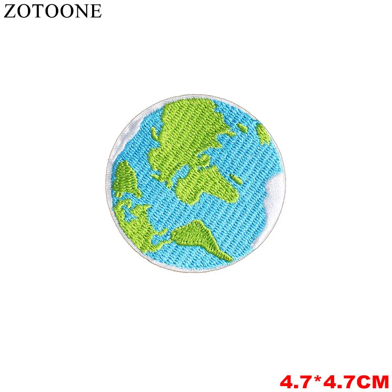 ZOTOONE 1Ps UFO Astral Planet вышитые патчи на железе для одежды DIY полосатая одежда инопланетянин стикер космические аппликации - Цвет: 1372