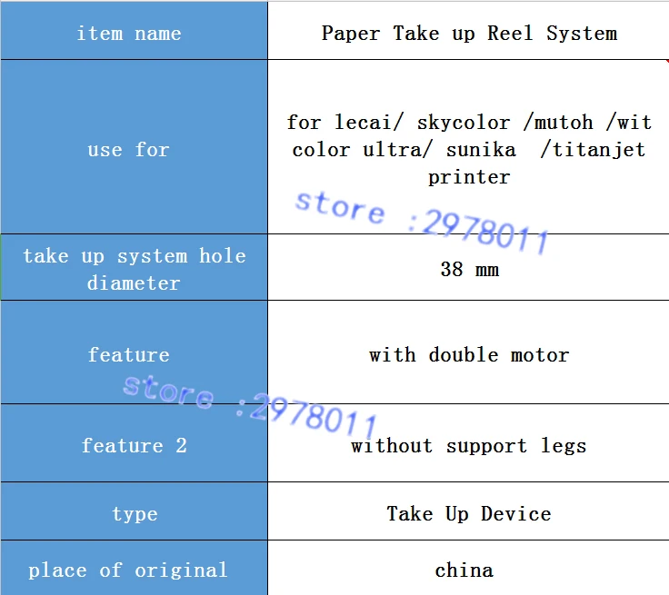 38mm take up system date 1