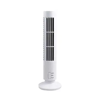 

Portable USB Tower Type Bladeless Fan Rechargeable Vertical Air Condition Fan Personal Pocket Fan for Home Office Outdoor