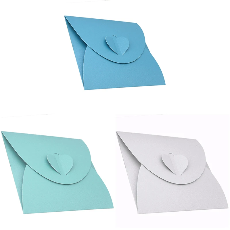 HOT-50Pcs крафт-бумага конверт мешок Персиковое сердце один кусок загружен Западный стиль ретро стиль пакет