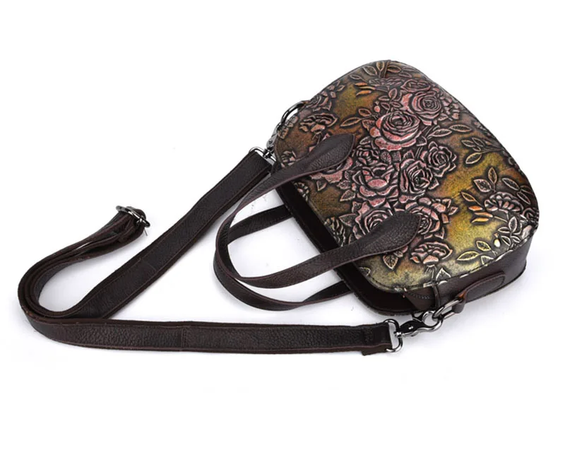 Роскошная женская сумка из натуральной кожи, винтажная тисненая сумка-мессенджер на плечо, брендовые сумки с верхней ручкой, женская сумка через плечо