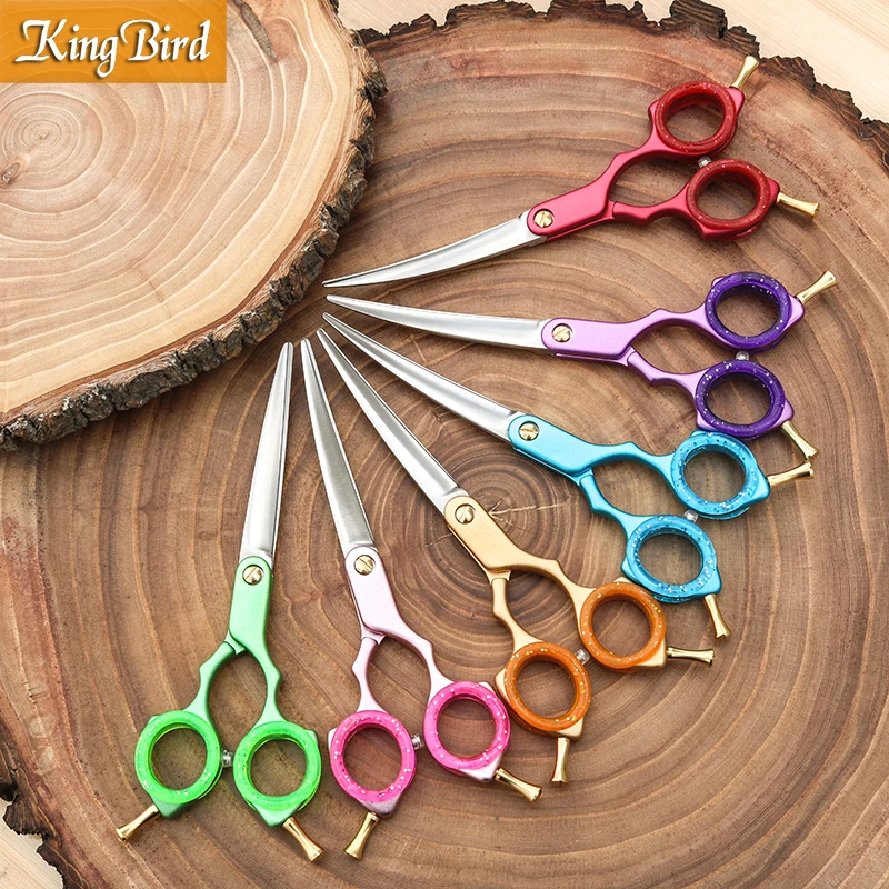 Professional Pet Dog Grooming Scissors Curved 6 Inch Curved Scissors Super Japan 440C Light