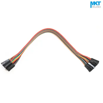 

100Pcs 20cm 9P AWG26 2.54mm Pitch DuPont Wire Array With Double 1P-1P Housing Female to Female, Male to Female, Male to Male