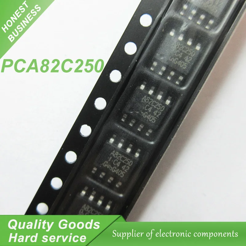 10 шт. PCA82C250 A82C250 82C250 SOP-8 CAN Интерфейс IC CTRLR 170uA 5 в новый оригинальный | Электронные