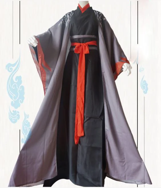 

YiLing Ancestor Wei Wuxian Costume Male Cosplay Hanfu for Anime The Founder of Diabolism Ancient Chinese Male Hanfu