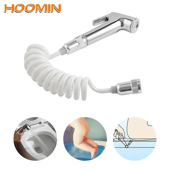 

HOOMIN Handheld Bidet Toilet Sprayer Shower Head Nozzle with Telephone Shower Hose Spray Gun Portable Bathroom Cleaning Tools