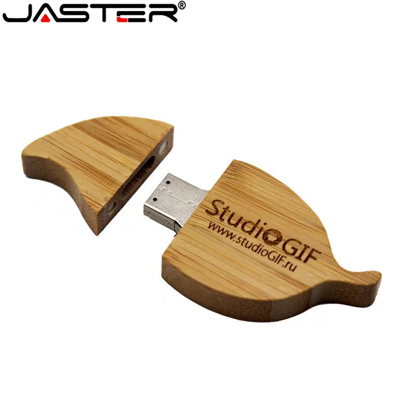 USB флеш накопитель JASTER с деревянными листьями 4/8/16/32/64/2 0 ГБ|USB флэш-накопители| |