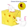 Mouse and Cheese Toy  Sloth Hide and Seek Stress Relief Toy 2 Squishable Figures And Cheese Block Stressbusting Fidget Toys ► Photo 3/6