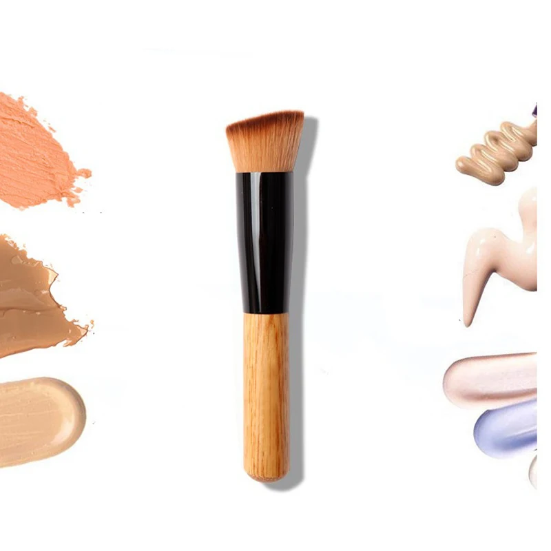 

1PCS Professional Foundation Brush Powder Concealer Blush Foundation Blush Angled Flat Top Base Cosmetics Make up