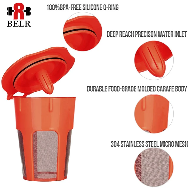 Best Price 2PCS Reusable Coffee Capsules Filter For Keurig 2.0 k-carafe Cafeteira Replacement Refillable Coffee Filter Dripper Best Price 2PCS Reusable Coffee Capsules Filter For Keurig 2.0 k-carafe Cafeteira Replacement Refillable Coffee Filter Dripper