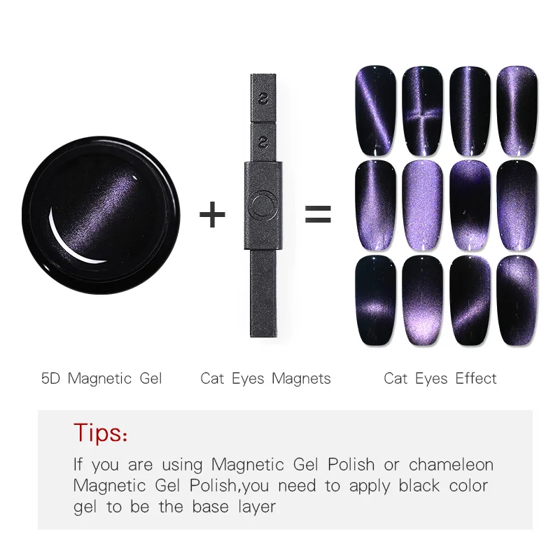 NICOLE DIARY 5D кошачий глаз Гель-лак для ногтей Vernis Полупостоянный 4D УФ Магнитный Гель-лак для ногтей светодиодный гель-праймер для ногтей отмачиваемый 5 мл - Цвет: Magnet and ND-02