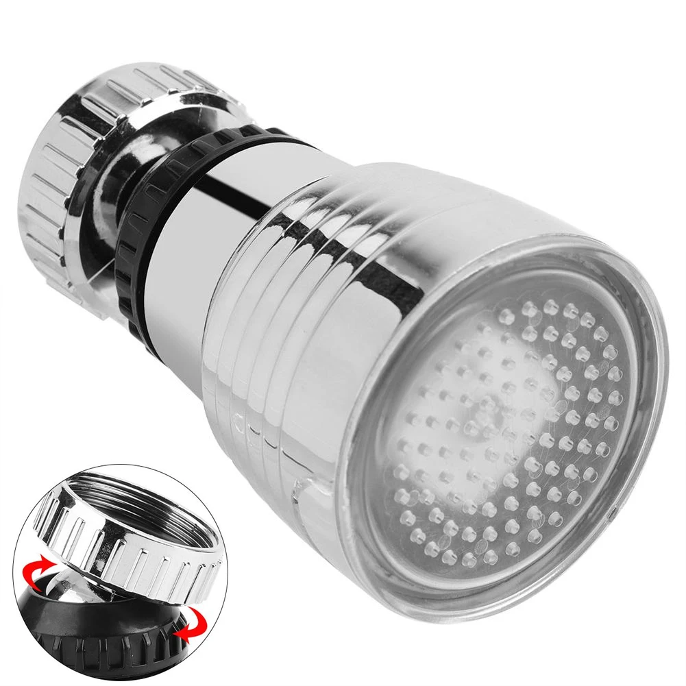 

Colored LED Faucet Sprayer 360 Degree Rotate Swivel Faucet Nozzle Temperature Controlled LED Light Kitchen Sink Faucet Sprayer