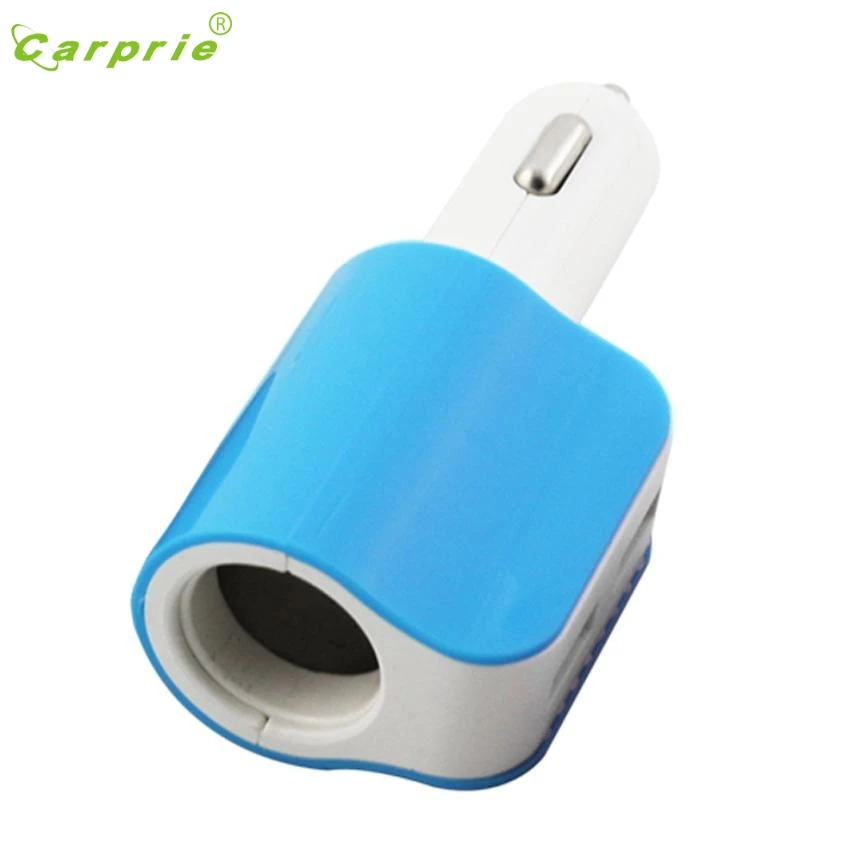 Drop Shipping Cigarette Lighter Socket Splitter Charger Auto 3.1A 2 USB One Way Car Power Adapter Edge Dropshipping Feb5