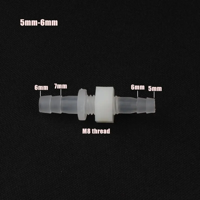4 шт. NuoNuoWell 4 мм~ 12 мм PE прямой разъем M6~ M16 резьба Шестигранная гайка адаптер аквариумный воздушный насос аквариумный шланг фитинги - Цвет: 5mm-6mm