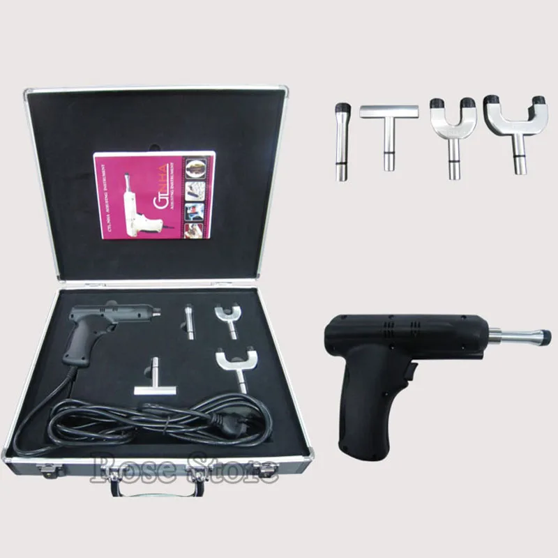 4 Heads Electric Chiropractic Adjusting Instrument Correction Gun