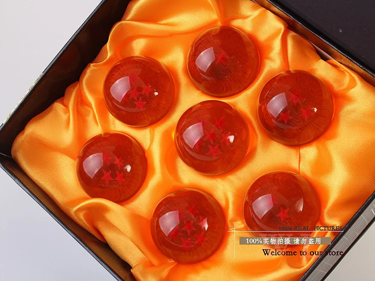 

1set 3.5CM Dragon Ball Z New In Box 7 Stars Crystal Balls Set of 7 pcs Complete set retail