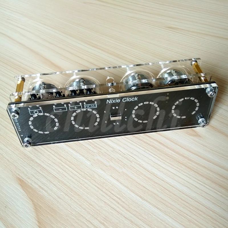 4 разрядный интегрированный часы свечение трубки QS30 1 SZ 8 с акриловый чехол без