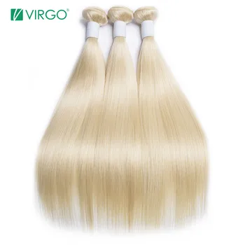 

Brazilian 613 Blond Straight Hair Bundles Human Hair Weave Bundles 1 / 3 /4 PCS Hair Extensions Remy Hair Free Shipping Virgo