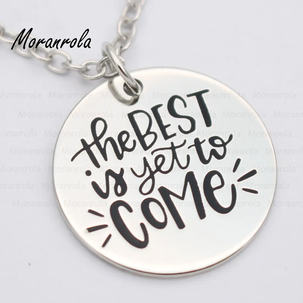 Новый брелок с медным ожерельем The Best is to Come очаровательные украшения ручной