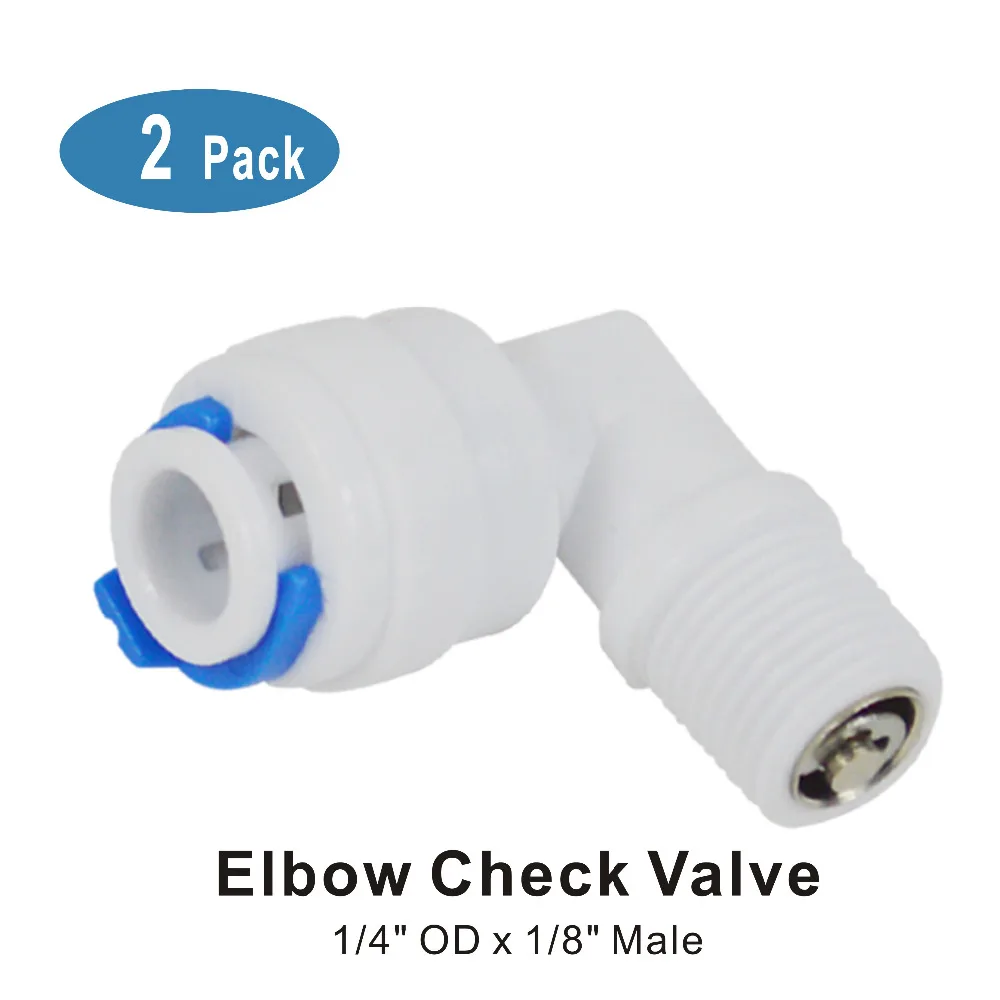 5 16in one way valve for ozone check valve non return diaphragm od 7mm pvdf ozoni part Male Elbow Check Valve 1/4