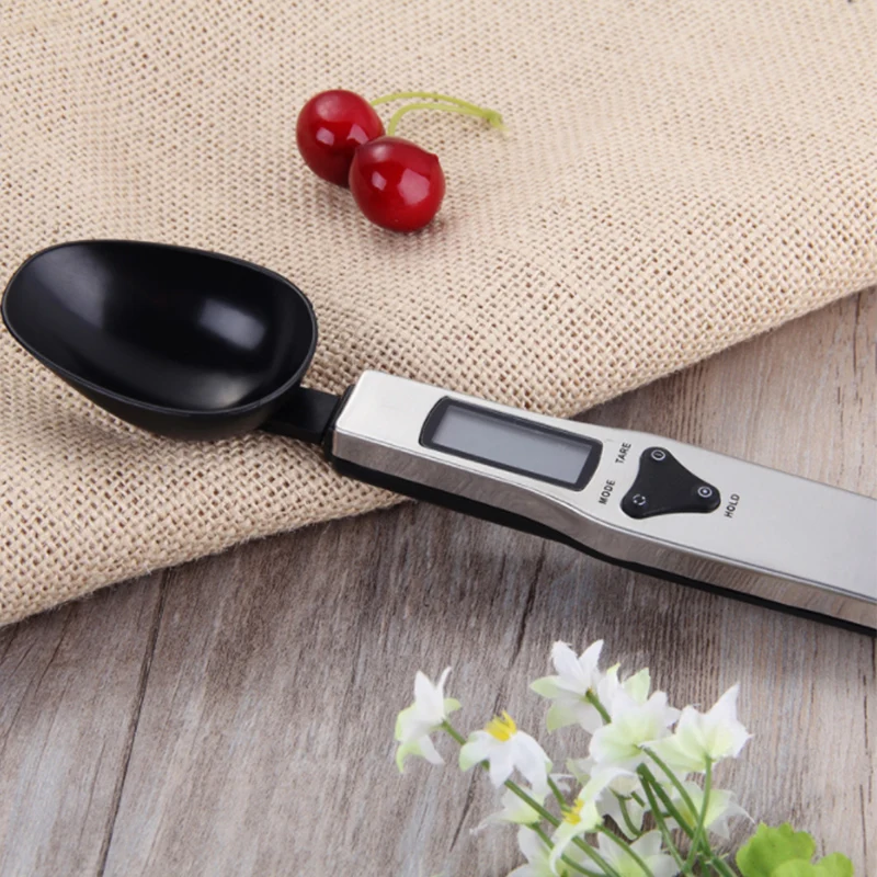 

New 300g/0.1g And 500g/0.1g Portable Lcd Digital Kitchen Scale Measuring Spoon Gram Electronic Spoon Weight Volumn Food Scale