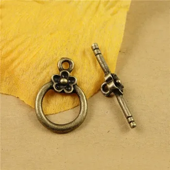 

20*14MM Antique Bronze Plated Metal Zinc Alloy OT Clasps Hooks For Jewelry Connectors Diy Butterfly OT Button Jewelry hm171