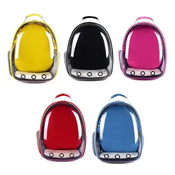 

2019 Fashion Portable Pet Puppy Bag Travel Transparent Carrier Backpack Cat Dog Space Capsule Breathable 31 x 25 x 42cm