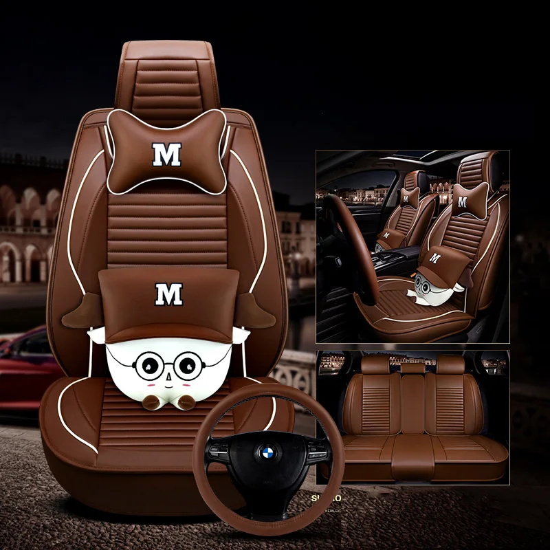

universal car seat cover leather for auto sticker mini cooper alfa romeo 147 159 giulietta auto accessories car styling
