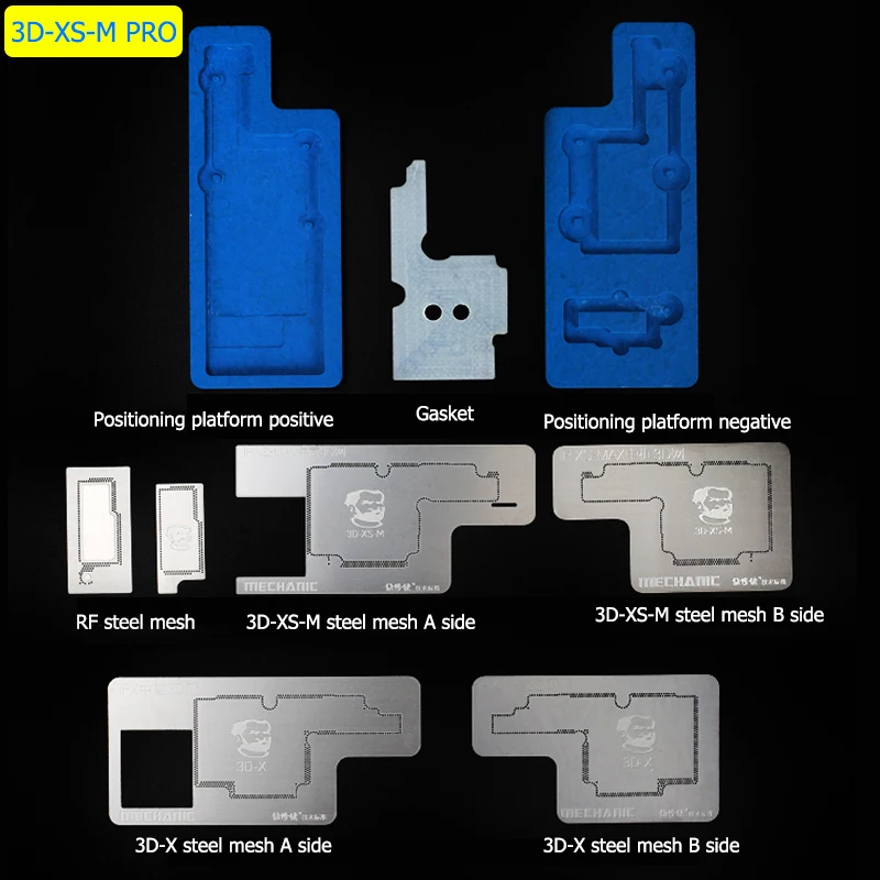Трафарет MECHANIC для iPhone X/XS MAX 3D BGA комплект реболлинга материнская плата средний