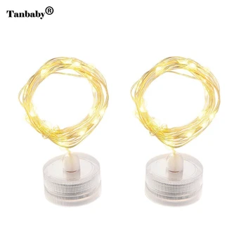 

2M 20 LED Copper Wire Starry String Lights Waterproof Holiday Lights For Christmas Wedding Party Decorations