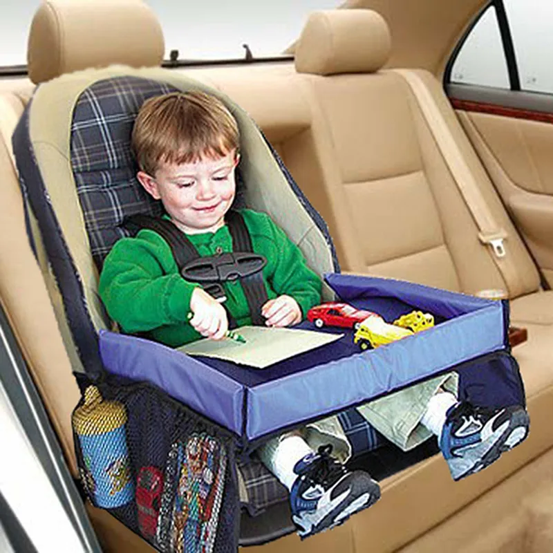 Waterproof table Car Seat Tray Storage Kids Toys Infant Stroller Holder