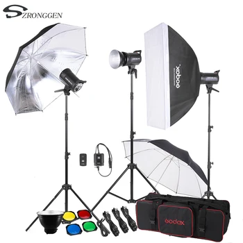 

Godox SK300-D Photo Studio Strobe Lighting Kit with Light Stand Softbox Reflector Umbrella Flash Trigger Lamp Shade Wheeled Bag