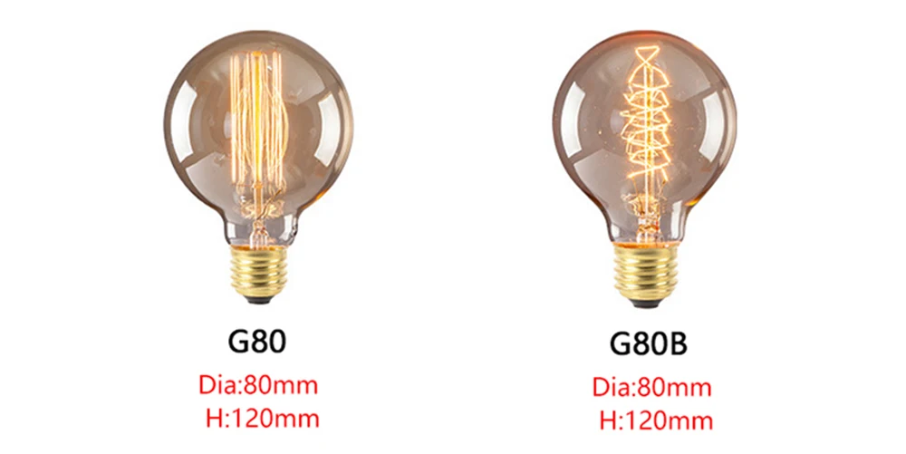 E27 ретро лампы Эдисона 220 В 40 Вт ST64 G95 T10 ампулы Винтаж лампа Эдисона лампа накаливания Светильник лампы арт-деко