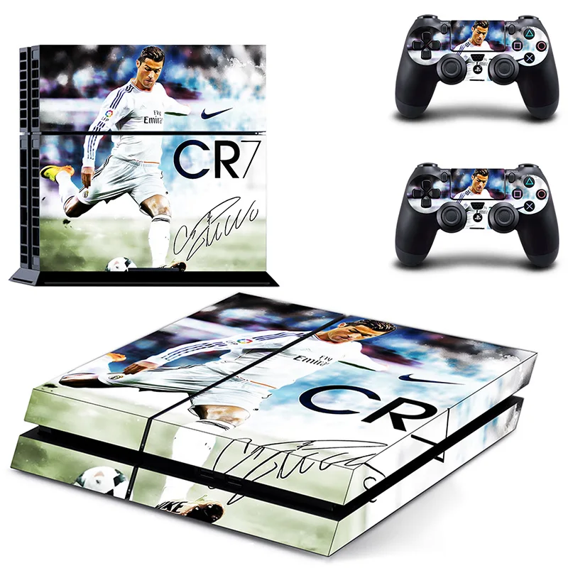 

TENZERO Stickers Cristiano Ronaldo Football Star Design Skin Cover For Sony Playstation 4 Console and Controller Protection Skin