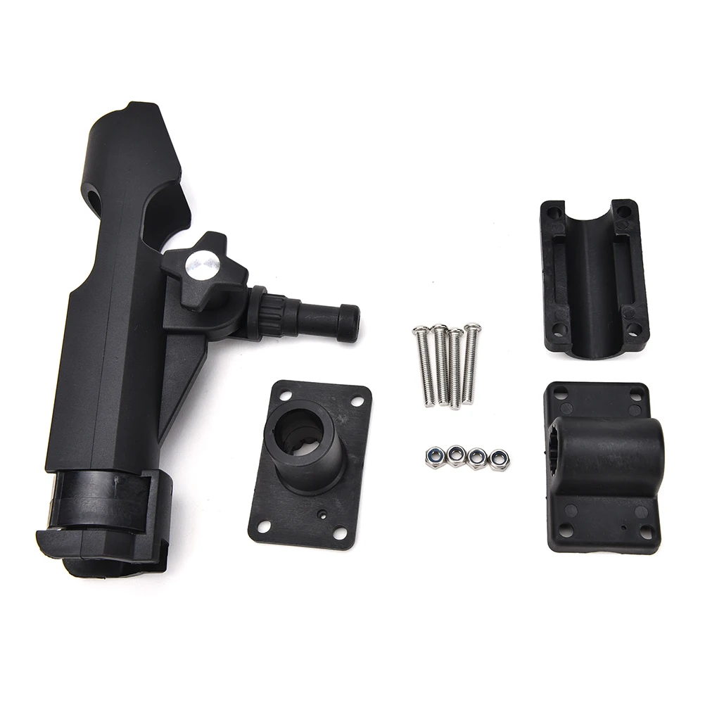 1pc Adjustable industrial nylon and stainless steel screws Boat Fishing Pole Rod Holder Tackle Kit Black | Спорт и развлечения