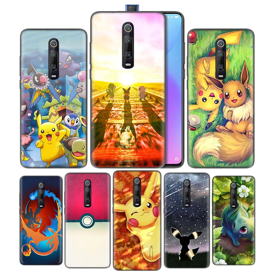 

Silicone Case for Xiaomi Redmi K20 Pro K20Pro Mi 9T RedmiK20 9 Shell Cell Moblie Phone Cartoon Pokemons