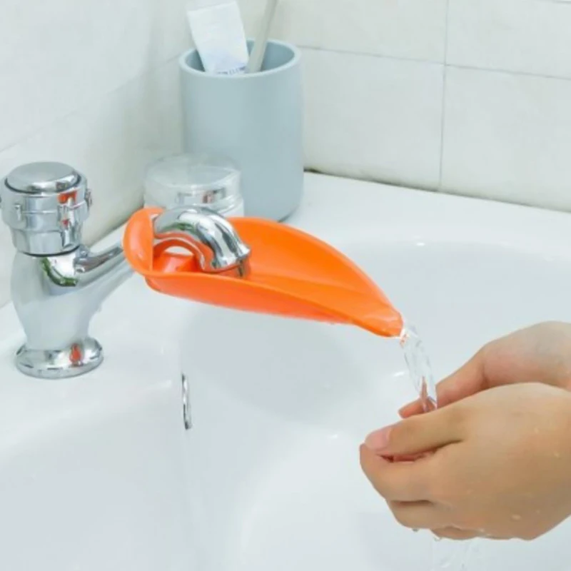 Silicone Faucet Extender Elastic Water Tap Toddler Kids Water Washing