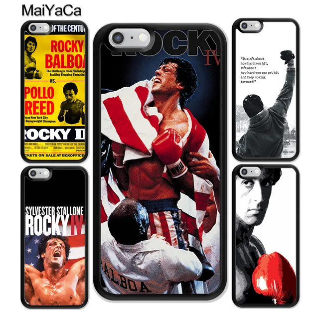 MaiYaCa c цитатой из фильма мотивация бокса для iPhone 4S 5S 6S 7 8 XR XS MAX черный мягкий чехол