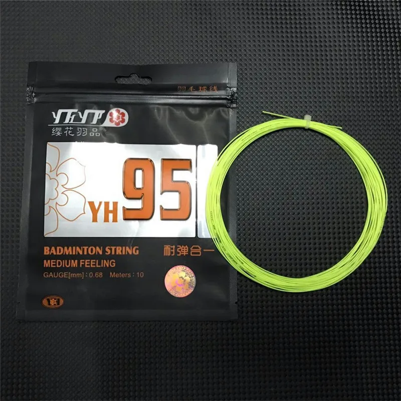 

Good Badminton String Medium Feeling High Resilience 0.68mm Use For Badminton Rackets Super Rebound Bulk 28lbs YH95 Line L681OLB