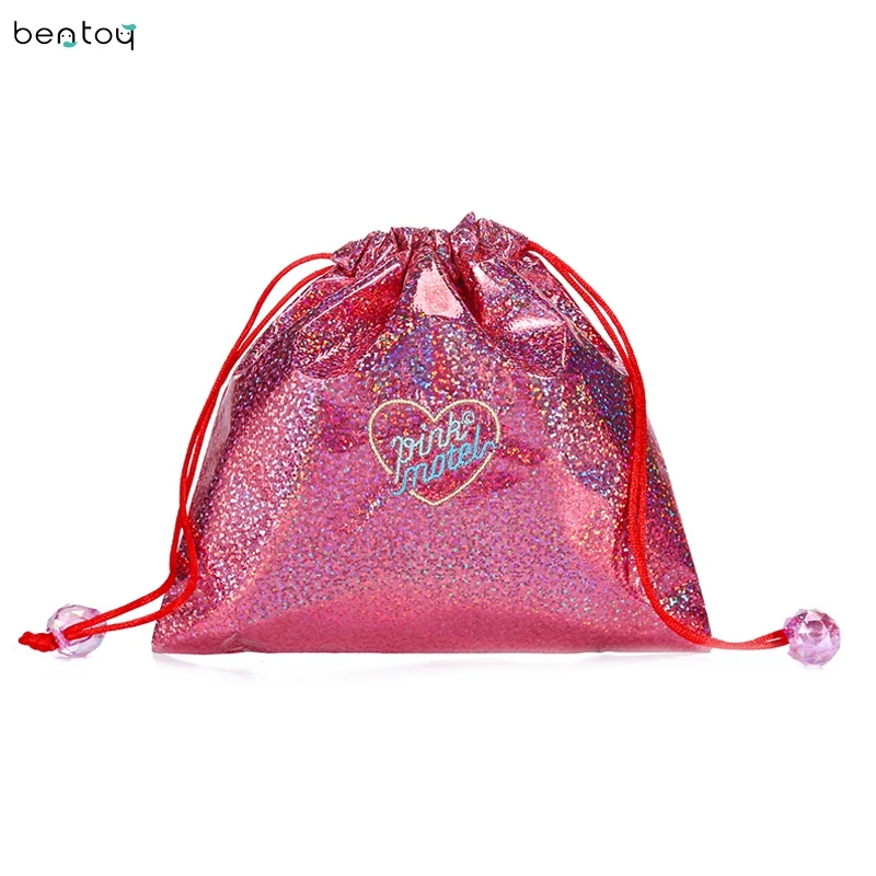 Hologram Star Women Drawstring Bag For Organizer Girls Summer Beach Bag Portable Cosmetic Makeup Storage Pouch