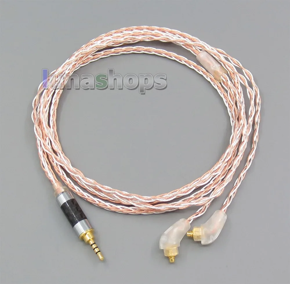 

LN005465 800 Wires Soft Silver + OCC Alloy Teflon AFT Earphone Cable For 2.5mm TRRS Sony XBA-H2 XBA-H3 XBA-Z5 xba-A3 xba-A2